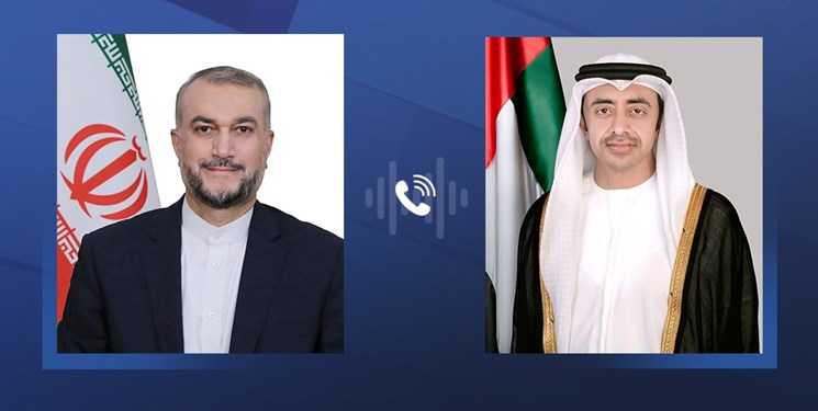 گفت‌و‌گوی تلفنی امیرعبداللهیان و وزیر خارجه امارات
